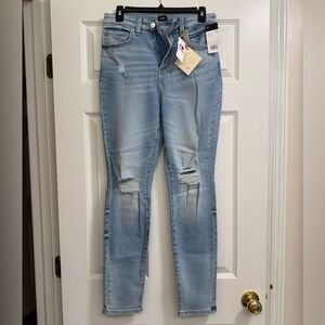 Lee Women's Light Blue Ripped Skinny Jeans